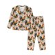 thumbnail image 1 of Balery Rooster Conjunto de Pijama con Estampado para Mujer, Conjunto de Dos Piezas con Manga Larga, Ropa de Dormir Suave con Bolsillos, Pijamas Cómodos-Small, 1 of 7