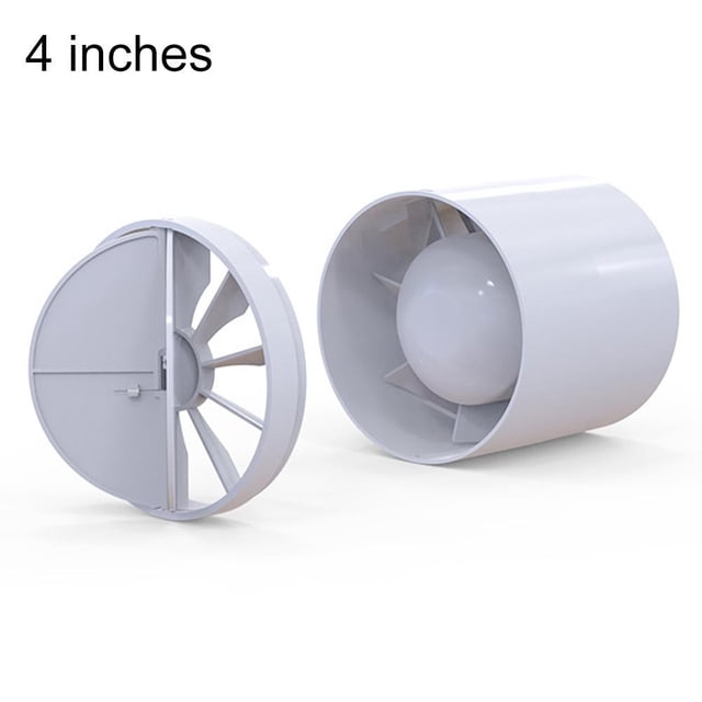 220V High-Power Exhaust Fan With Backdraft Valve - Flexible Installation & Low 09Si (4 Inches)