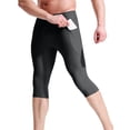 thumbnail image 3 of Breezora Compression Baselayer Shorts for Men Workout Running and Biking High Elastic Support Underwear with Seamless Comfort for Athletics XL Size Black, 3 of 10