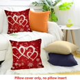 thumbnail image 4 of PRATYUS Throw Pillow Cover Snowflakes Hearts Love Decor 18x18 18x18in, 4 of 5