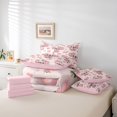 thumbnail image 6 of Homewish Kawaii Koala 7 Pieces Bedding Comforter Set,Pink Flower Blossom Full Bedding Set,Zoo Animal Fitted Sheet Flat Sheet For Child,Microfiber Bedroom Decor Reversible, 6 of 8
