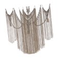thumbnail image 3 of Tapiz tejido para colgar en la pared de macramé, telón de fondo bohemio, decoración de pared elegante, borlas para apartamento, dormitorio, sala de Ancho 100 cm, 3 of 8