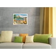 thumbnail image 4 of Waikiki Beach Oahu Hawaii - United Air Lines - Vintage Airline Travel Poster by Millard Sheets c.1951 - Master Art Print (Unframed) 12in x 18in, 4 of 4