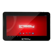 Linsay COSMOS F-10HD - Tablet - Android 4.1 (Jelly Bean) - 4 GB - 10.1" TFT (1024 x 600) - touchscreen - USB host - miniSD slot - black - with Leather Case Stand Up