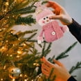 thumbnail image 6 of Christmas Tree Ornament, Snowman Decoration, Cute Christmas Pendant for Elderly, Lightweight Cloth Material, Holiday Decor, Easy to Hang and Reposition, Festive Christmas Scene Arrangement, 6 of 7