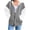 Gray, variant on Hoodie Fall Jackets for Women 2025 Trendy Casual Green Zip Up Varsity Long Sleeve Drawstring Jackets Winter Coats for Women L