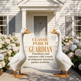 thumbnail image 2 of Porch White Goose Garden Statue 12 inch Resin Figurine Indoor Outdoor Garden Patio Decor Weather-Resistant Decorative Farmhouse Accent, 2 of 8