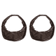 thumbnail image 1 of Bolso Hombro Con Forma Media para Mujer Piel Sintética Color Sólido (café), 1 of 3