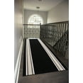 thumbnail image 3 of Extra-Long Low Pile Runner Rug Skid Resistant Backing Rug Runner Bordered Geometric Abstract Design Cut to Size Roll Runner Rugs - 41 Feet x 26 Inch, 3 of 10