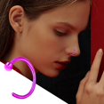 thumbnail image 4 of QIQUWOHUL Trendy Stainless Nose Ring Personalized Nose Ring C Studded Nose Piercing Decorative Jewelry Showing Unique Charms Suitable For Many Occasions, 4 of 9