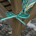 thumbnail image 2 of ARDEN Outdoor Dining Chair Cushion 20 x 20, Teal Cobalt Stripe, 2 of 5