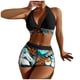 thumbnail image 2 of Mejor Belleza Mujer Traje de Baño de Moda Aumentar el tamaño 2 Piezas Tankini Tops de Bikini y Partes de Abajo Negro XL, 2 of 5