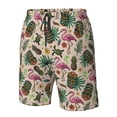 thumbnail image 4 of Balery Tropical Mask Flamingo Traje de Baño Estilo Hawaiano para Hombre, Shorts de Secado Rápido con Bolsillos-XX-Large, 4 of 6