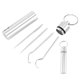 thumbnail image 1 of 5x Kit portátil de palillos con soporte de almacenamiento Limpieza bucal Reutilizable para palillos Herramienta , Plata, 1 of 4