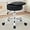 13.4 in Black, variant on Vanity Chair with Wheels Adjustable Vanity Stool with Storage Swivel Vanity Stool for Vanity Rolling Makeup Chair White