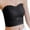 Black, variant on Women's Strapless Push Up Bra Slip Design For Large Bust Minimizes Appearance Slipping Sweetheart Neckline"