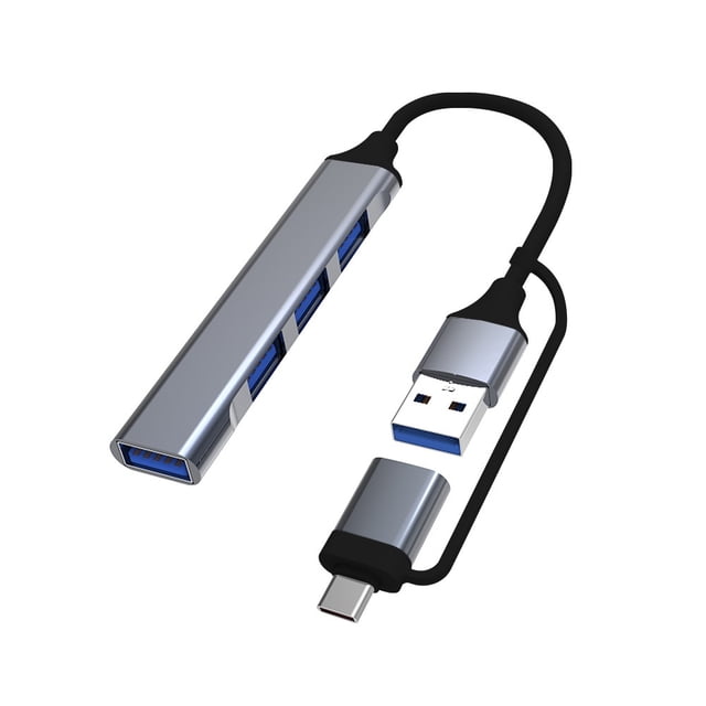 2 IN 1 HUB Universal Compact Mini Docking Station PD High Speed USB Hub for Computer Accessories