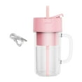 thumbnail image 4 of Licuadora de tamaño Personal, licuadora portátil, tazas exprimidoras de viaje multifuncionales, licuadora de fresco para pomelos, cocina, viaje e Rosa Soledad Exprimidor eléctrico, 4 of 10