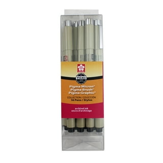 Sakura Pigma Micron Pen 03 Black Ink Marker Felt Tip Pen, Archival Pigment Ink Pens for Artist, Zentangle, Technical Drawing Pens - 8 Pack of Micron