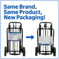 thumbnail image 2 of Protege Metal Folding Luggage Cart, Black, 39" x 13" (15" Platform), 3lbs Empty, 75lbs Capacity, 2 of 7