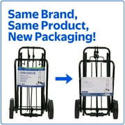 Protege Metal Folding Luggage Cart, Black, 39 x 13 (15 Platform), 3lbs Empty, 75lb Capacity