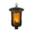 thumbnail image 5 of Meyda Tiffany 137621 12" W Fulton Deer Creek Post Mount - Amber Mica, 5 of 6