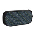 thumbnail image 2 of Vsdgher Mardi Gras Strings of Beads Print Large Capacity Pencil Case Pouch with Zipper, Portable Aesthetic Big Capacity Pencil Cases Pen Office Travel Stationery Bag, 2 of 8