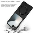 thumbnail image 2 of Allytechgroup Magnetic Case for Samsung Galaxy Z Flip 7 FE/ 6, Wireless Charging Compatible Back Cover with Built-In Iron Ring Lightweight Anti-Scratch Shockproof Plastic Protective Case, Black, 2 of 7