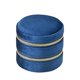 thumbnail image 5 of Estuche para Pendientes Perfecl de Terciopelo Doble Capa Portátil Azul, 5 of 8
