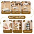 thumbnail image 3 of Vertical Shoe Rack: 6 Tier Adjustable Shoe Organizer for Closet, Narrow Entryway, or Bedroom Easy to Assemble and Disassemble (White), 3 of 7
