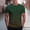 Army Green, variant on WIZUTIZ Men Striped T-Shirts Casual Crewneck Short Sleeve Shirts Summer Athletic Tops Gradient Lightweight Basic Pullover Tee