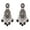 Black, variant on Indian Jewellery Traditional Crystal Kundan Faux Pearl Charms Bridal Dangle Earrings Set for Women, Black