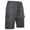 Dark Gray, variant on Leesechin Mens Shorts Cargo Big and Tall Utility Pull-on Casual Work Wear