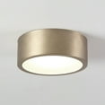 thumbnail image 4 of Globe Electric Edinburg Matte Brass LED Integrated Indoor Flush Mount Ceiling Light with Frosted Glass Shade, 4 of 5