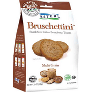 Asturi Multigrain Bruschettini Snack Size Italian Bruschetta Toasts, 4-Pack 4.23 oz. Bags