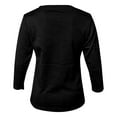 thumbnail image 3 of Youth Boys Cotton Long Sleeve Crew Neck Tee Shirts, Navy, Youth Medium, 3 of 8