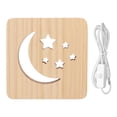 thumbnail image 3 of Lámpara DLED de madera Luz LED 3D de madera Luz de noche DLED Lámpara de noche de estrella de luna Diseño a prueba de futuro Jadeshay A, 3 of 8