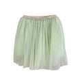 thumbnail image 3 of ZHOUCHANKIDS Girl Tutu Skirt 3-Layered Tulle Skirts for Little Girls Fluffy Ballet Dress Up for Party Green 6-12 Months, 3 of 5