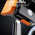 thumbnail image 3 of Luz trasera solar para bicicleta, impermeable, recargable por USB, luz LED para bicicleta (estilo redondo), 3 of 4