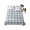 Blue, variant on Blue Plaid Twim XL Size Flat Sheet, Wrinkleproof & Fadeproof Cooling Flat Bed Sheet Only, Watercolor Checkered Blue Ombre Breathable Soft Bedding Top Sheets 66 x 102 Inches