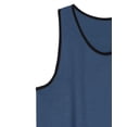 thumbnail image 4 of Allsense Men's Sleveeless Tank Top - Two-Tone Beach Shirt, Denim Blue/Black, Medium, 4 of 4