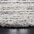 thumbnail image 4 of SAFAVIEH Fontana Danny Abstract Shag Area Rug, Ivory/Grey, 3' x 3' Round, 4 of 9