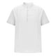 thumbnail image 3 of pstuiky camisetas de hombre, Camiseta de manga corta para hombre, estilo informal, lisa, con cuello vuelto, botones y blusa camisetas de hombre m, 3 of 5