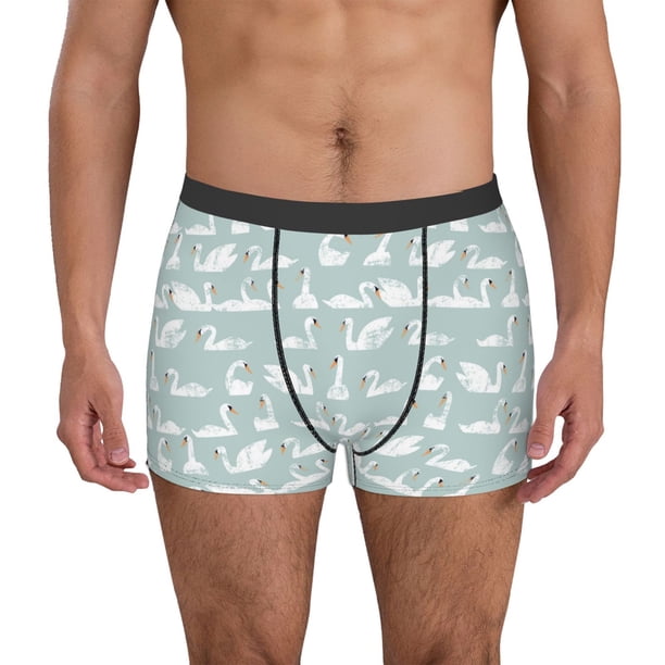 Fotbe White Swan Calzoncillos Tipo Boxer con Bolsa de Soporte Total para Hombre, X-Temp Fresco, Transpirable y de Secado Rápido-Small
