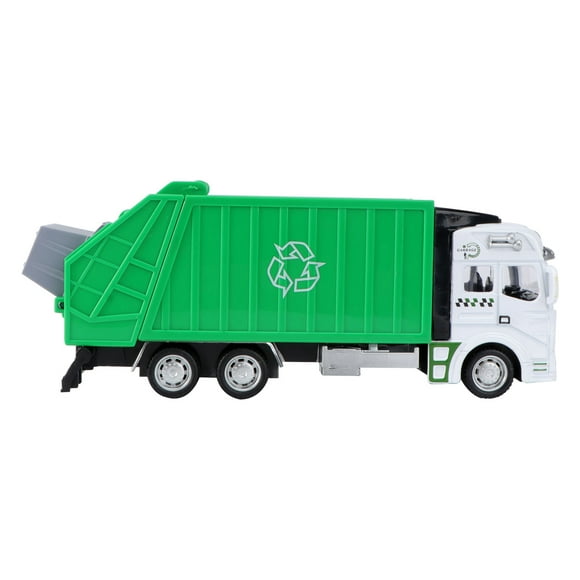 Garbage Truck Toys Garbage Truck Toy Friction Powered Pull-Back Alloy Car Cool Trash Truck Game for Toddlers Kids