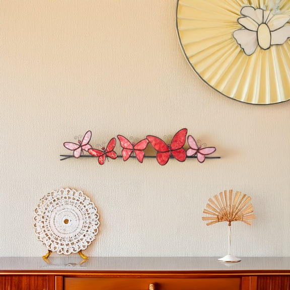 Eangee Butterflies On A Wire Wall Decor Red