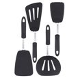 thumbnail image 1 of ZHAOCHENG Espátulas para utensilios de cocina antiadherentes, espátulas de goma flexibles extra anchas y resistentes, juego de utensilios de cocina para panqueques, huevos, pescado, (paquete de 4, neg, 1 of 5