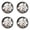White-4Pcs, variant on 1.1 Inch Waterproof Fire Starter Tinder, Natural Wood Fiber & Wax-Coated Cotton Fire Tabs, Quick Emergency Ignition for Camping Survival Ferro Rod BBQ Outdoor Campfire