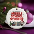 thumbnail image 2 of First Christmas as a Middle School Student Ornament, Christmas Ornament, Personalized Gift for Middle School Student Ceramic Ornament Keepsake for Him or Her 204OR15, 2 of 5