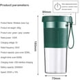 thumbnail image 2 of Mini Hand Blender Cordless Portable Blender Juicer With Usb Rechargeable Bpa Free 320Ml Mini Blender For Home Sports Outdoor Travel Office, 2 of 5